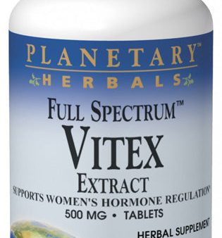 PLANETARY HERBALS - Vitex Extract Full Spectrum 500 mg - 60 Tablets For Sale