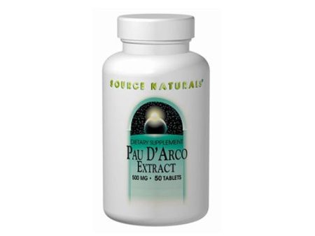 SOURCE NATURALS - Pau d Arco Extract (500 mg) - 50 Tablets Discount