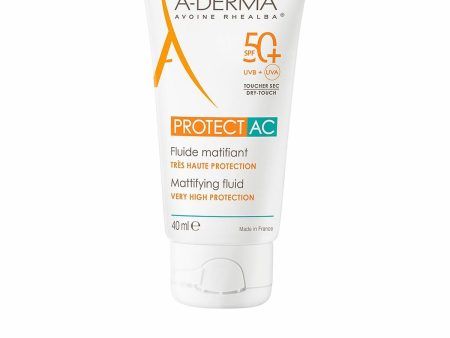 A-Derma Protect AC Mattifying Fluid SPF50+ – Oil-Free Moisturiser for Acne-Prone Skin | 40ml Sale