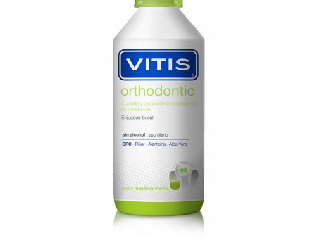 Mouthwash Vitis Orthodontic Mint Apple 1 L Cheap