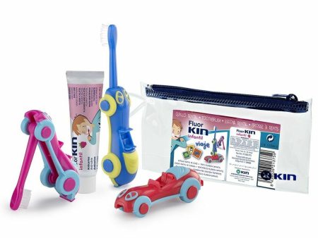 Set Oral Care for Kids Kin Fluorkin Car (3 Pieces) For Discount