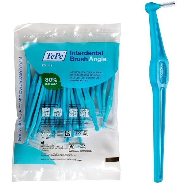 Interdental brushes Tepe Angle Blue 0,6 mm 25 Units Discount