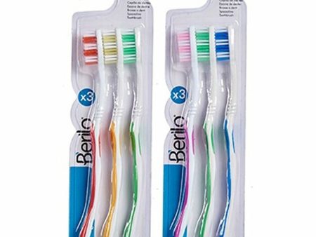 Toothbrush Yellow Blue Red Green (12 Units) Sale