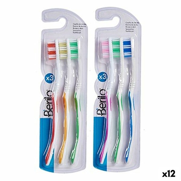 Toothbrush Yellow Blue Red Green (12 Units) Sale