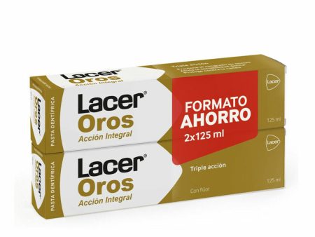 Triple Action Toothpaste Lacer Oro 2 x 125 ml (2 Pieces) Fashion