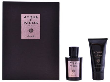 Acqua Di Parma Colonia Ambra Men s Perfume Set - Eau de Cologne 2-Piece Gift Set | Luxurious Fragrance & Grooming Essentials For Discount