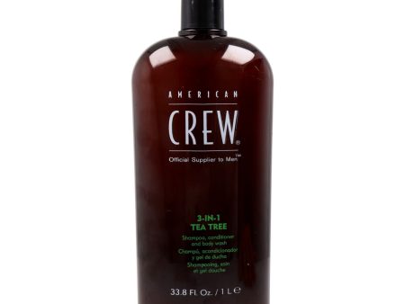 3-in-1 Gel, Shampoo and Conditioner American Crew Tea Tree 1 L Cheap