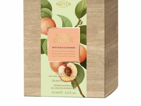 4711 Acqua Colonia White Peach & Coriander Unisex Perfume Set - 2 Pieces | Refreshing, Fruity & Spicy Eau de Cologne For Sale