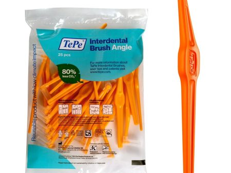 Interdental brushes Tepe Angle Orange 0,45 mm 25 Units Fashion