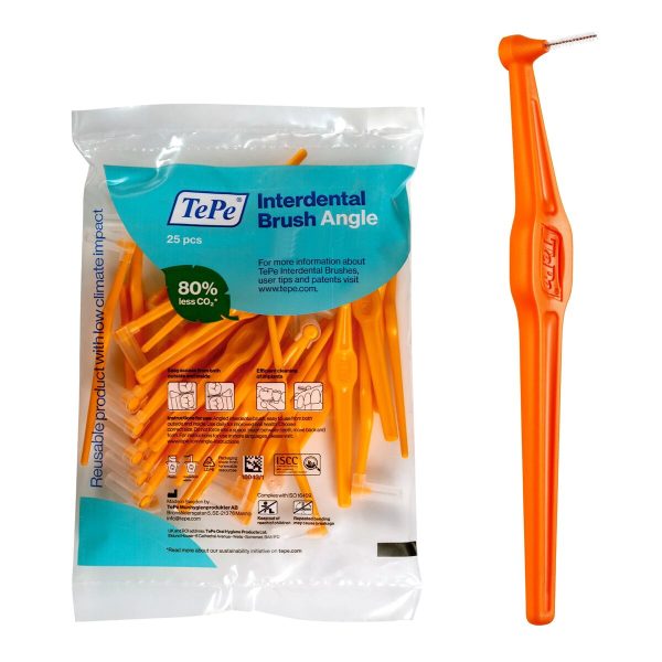 Interdental brushes Tepe Angle Orange 0,45 mm 25 Units Fashion