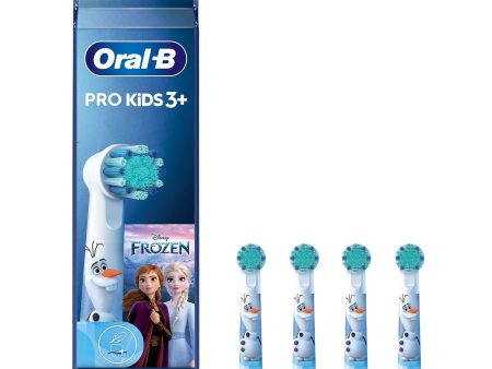 Replacement Head Oral-B EB10 4 FFS FROZEN II Blue White 4 Units For Cheap