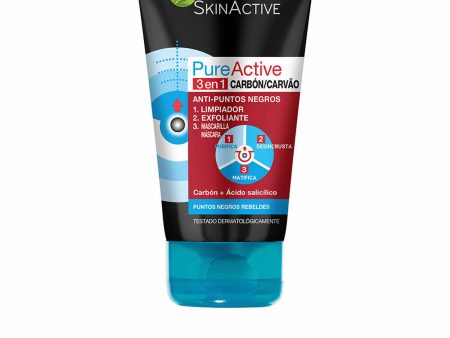 3-in-1 cleaner Garnier Pure Active (150 ml) (150 ml) Hot on Sale