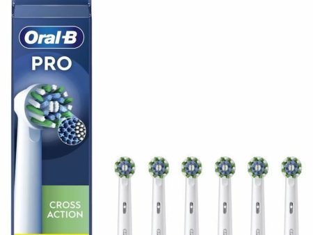 Replacement Head Oral-B 6 Units White Fashion