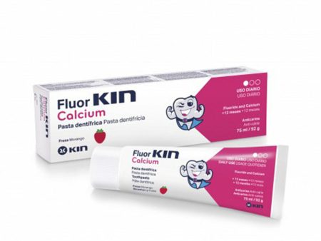 Toothpaste Kin Fluorkin Calcium 75 ml Strawberry on Sale