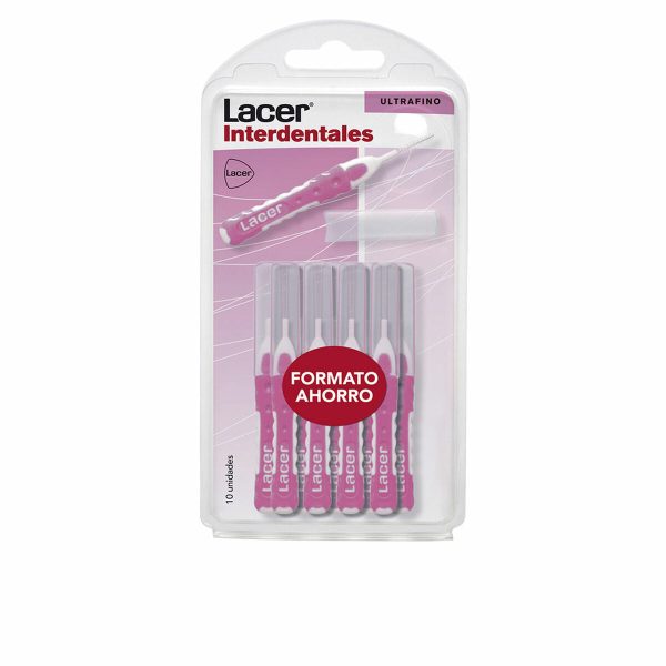 Interdental Toothbrush Lacer (10 uds) Ultrafine Upright For Sale